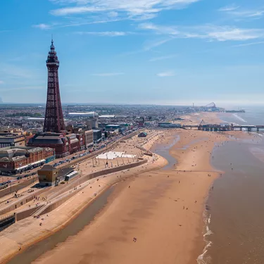 The Blackpool Tower and beach