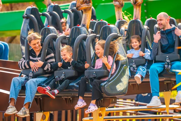 A group of people on a roller coaster

AI-generated content may be incorrect.