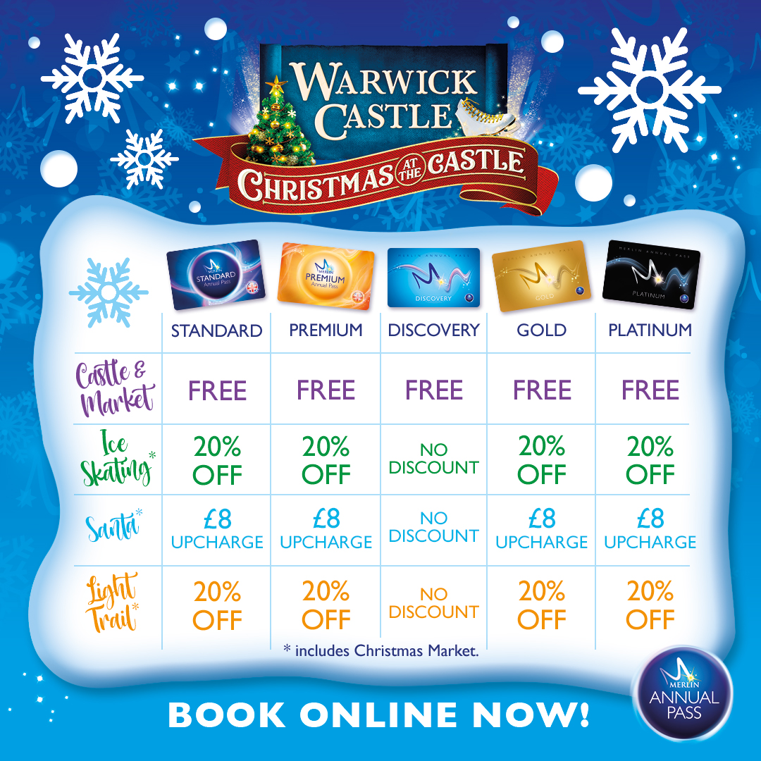 Christmas at the Castle at Warwick Castle - Passholder Pricing