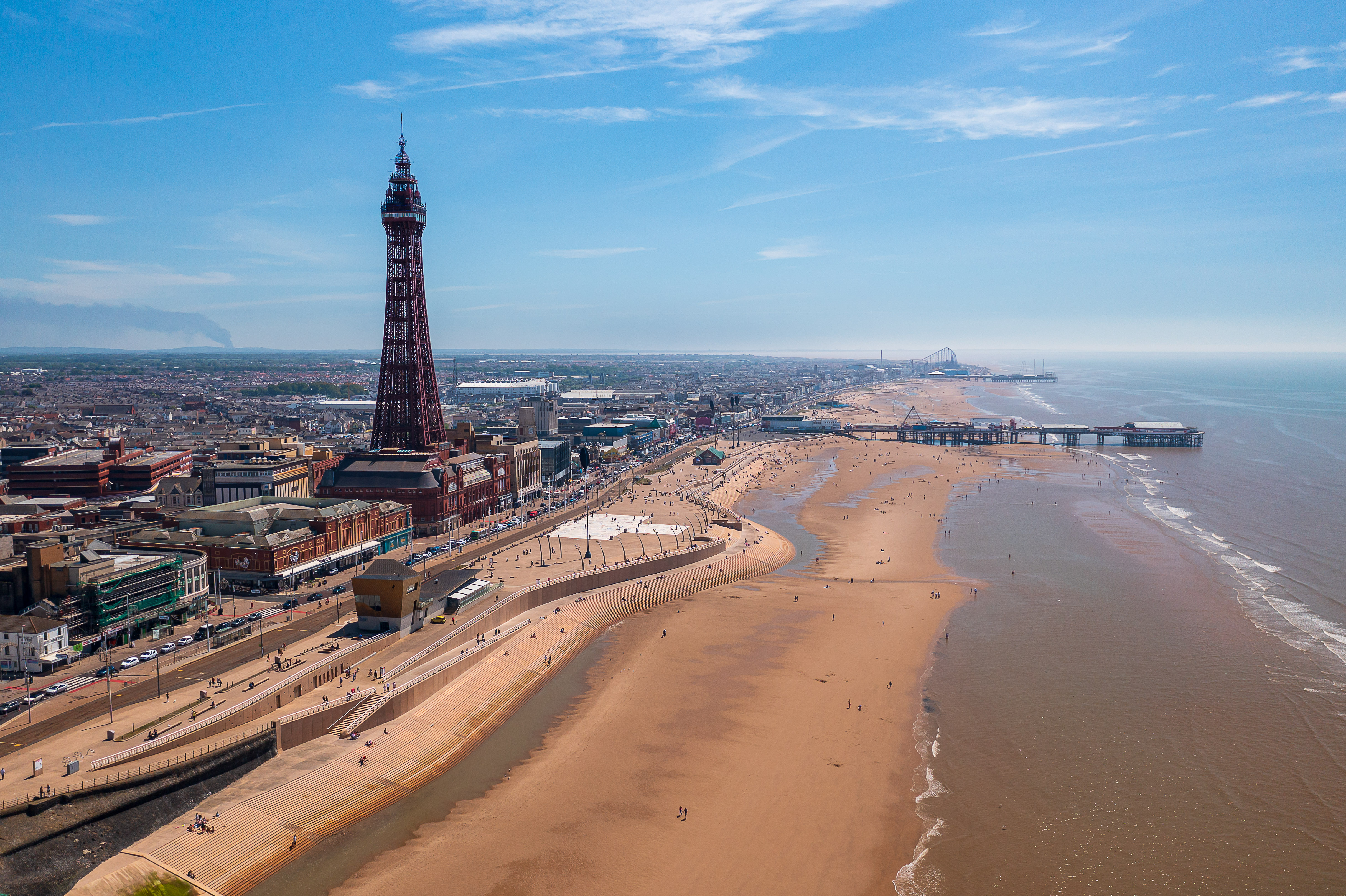 The Blackpool Tower and beach