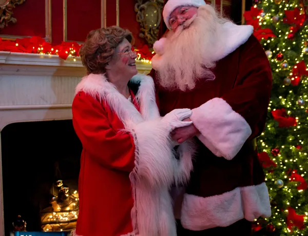 Father Christmas at Christmas at the Castle at Warwick Castle