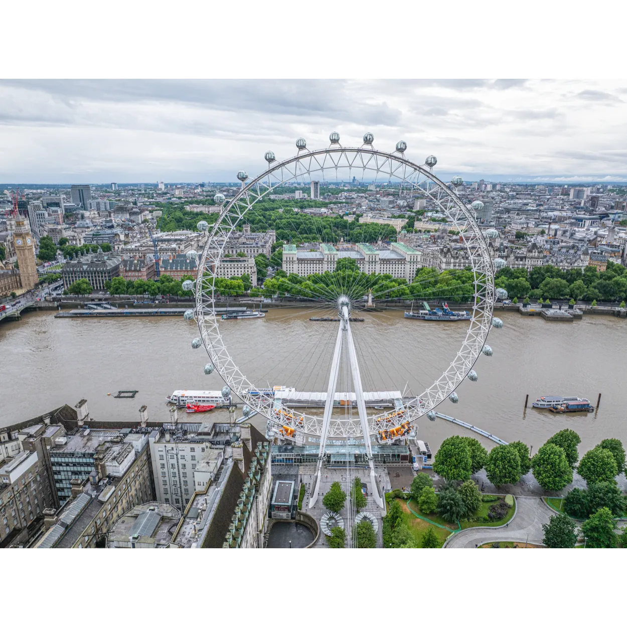 London Eye Rebrand Drone Photography 35