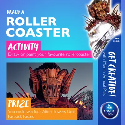 Get Creative with Merlin Annual Pass Activity 3: Draw a Rollercoaster