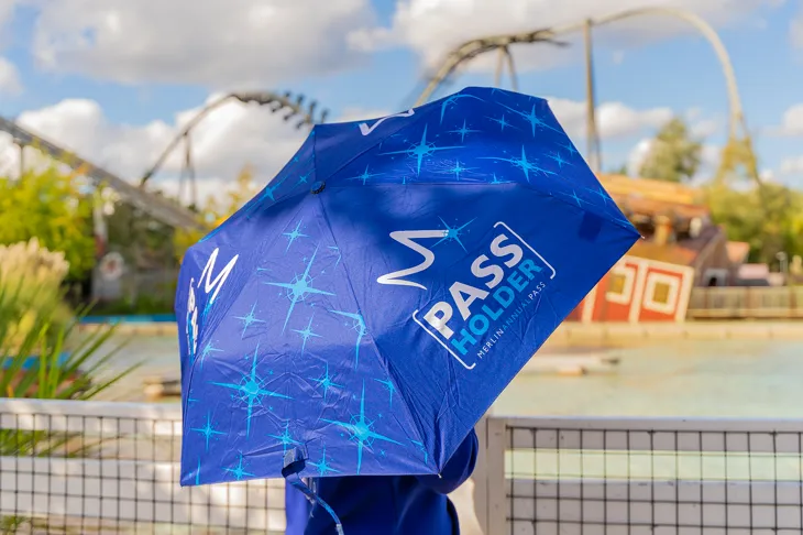 Merlin Annual Pass umbrella