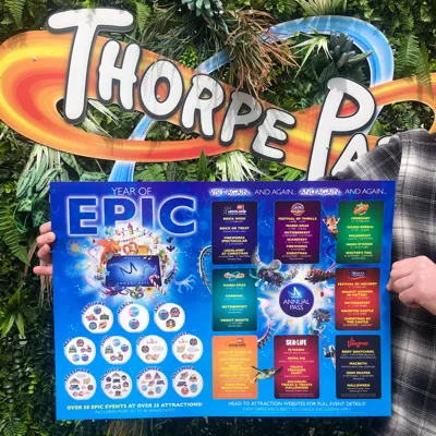 Year of Epic Poster at Thorpe Park