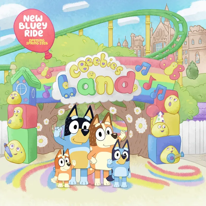 Cbeebies Land Visit Colour Family Pose Coaster Add 1080Px Website Landing Page No Ride