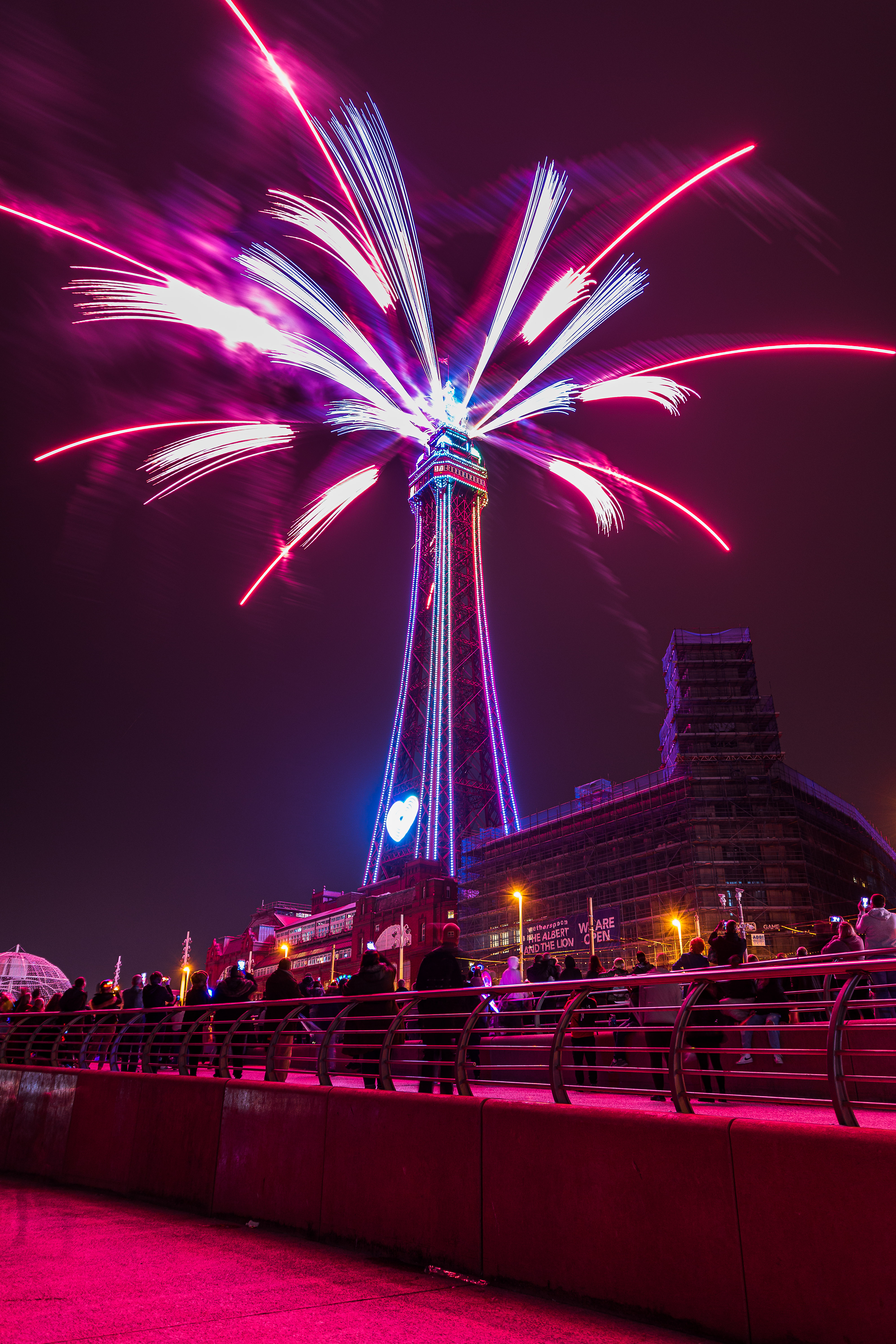 Fireworks at The Blackpool Tower