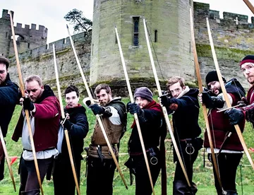 Archers at Festival of Archery at Warwick Castle