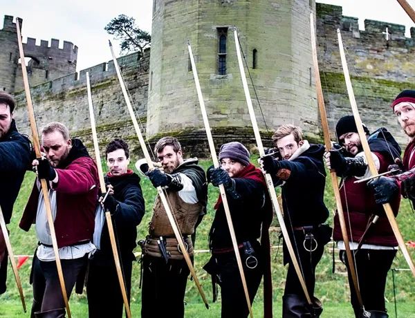 Archers at Festival of Archery at Warwick Castle
