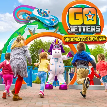 Go Jetters Vroomster Zoom Ride at CBeebies Land at Alton Towers Resort