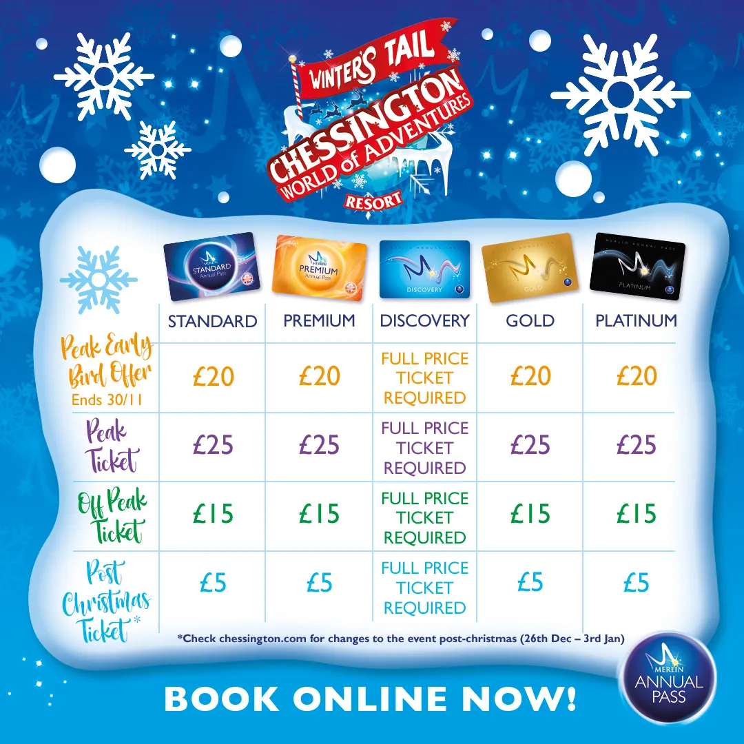 Winter's Tail at Chessington World of Adventures Resort - Passholder Pricing