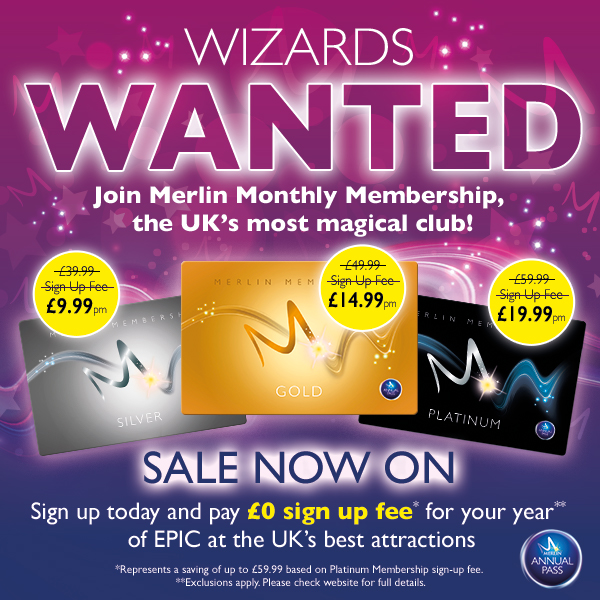 Merlin Annual Pass Membership Sale - Save up to £59.99pp